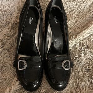 Brand New G.H Bass & Co. Black 3” Heels with Buckle over front. Size 11M